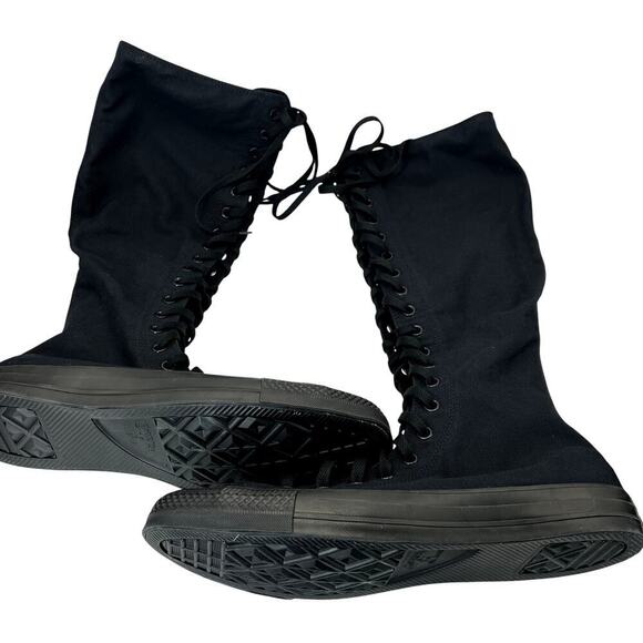 Converse Chuck Taylor All Star XX Hi Sneaker Black Knee High Lace Up Zip 13 NEW main image 4